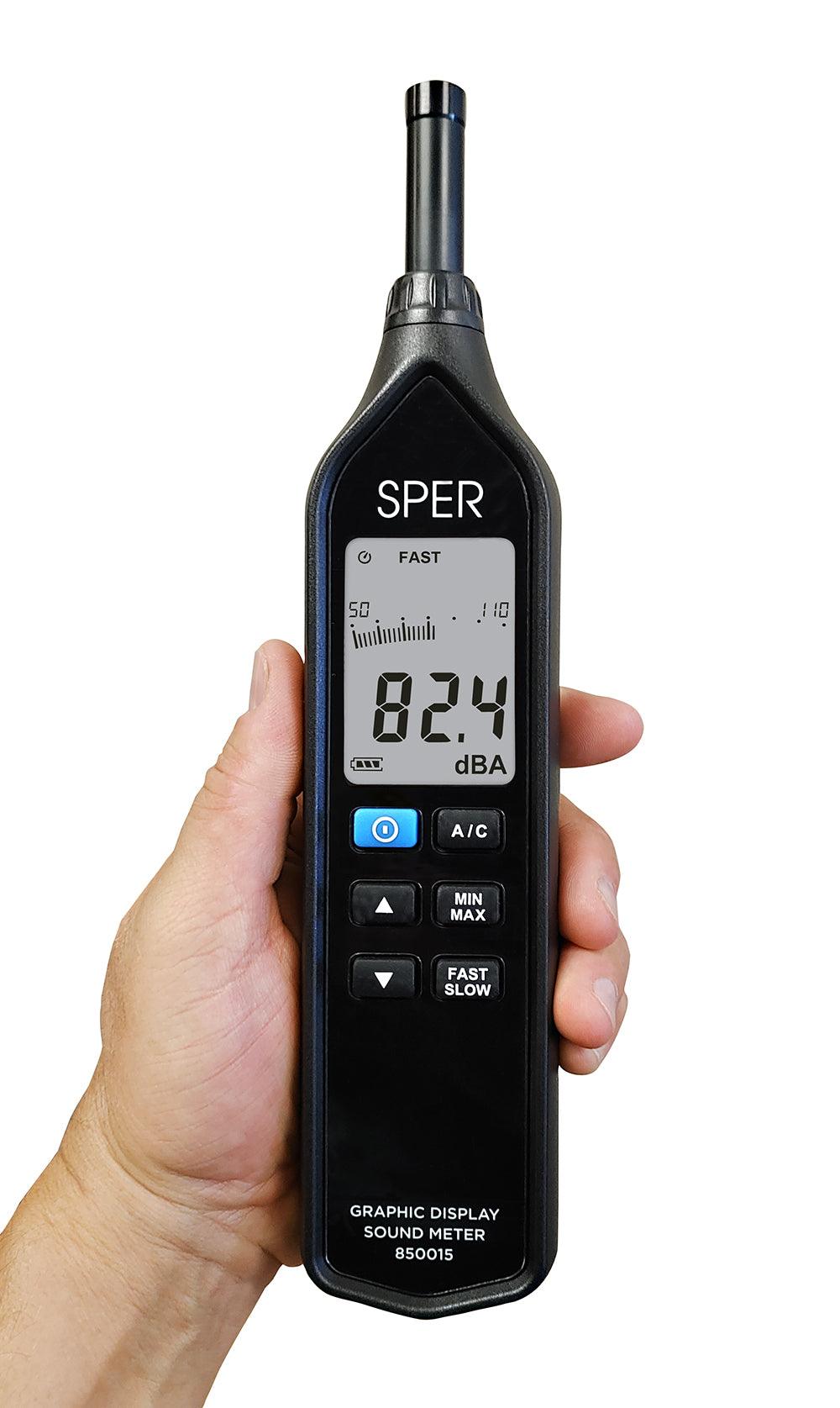 Digital Sound Level Meter with Graphic Display - Accurate Noise Decibel Reader for Home, Office, and Industrial Use