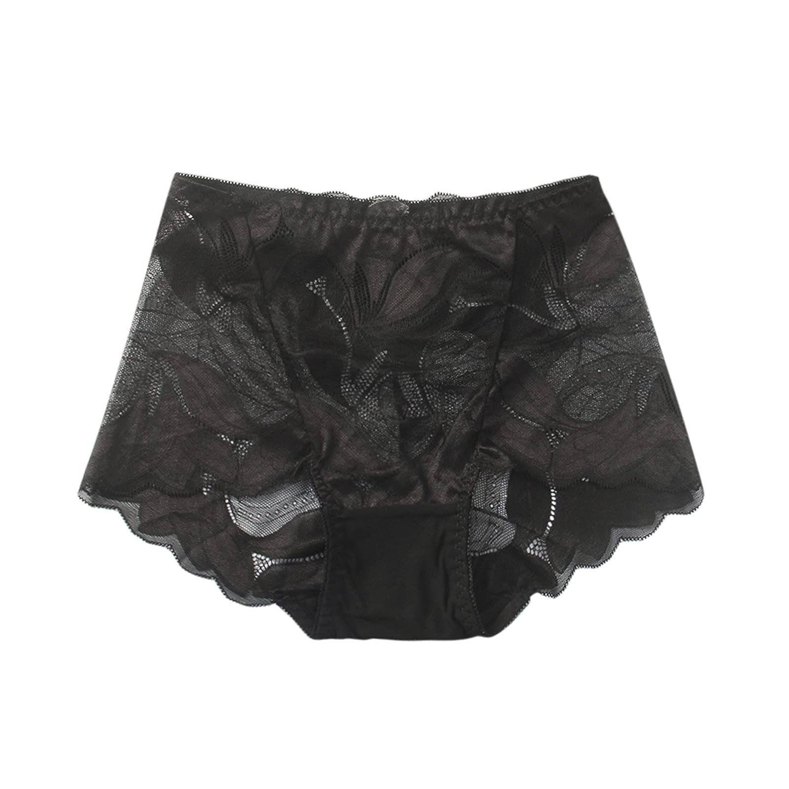 **Women's Cotton Lace Briefs - High Waist Bikini Underwear with Breathable Design for Comfort & Style | Perfect for Daily Wear, Workouts & Sleep**
