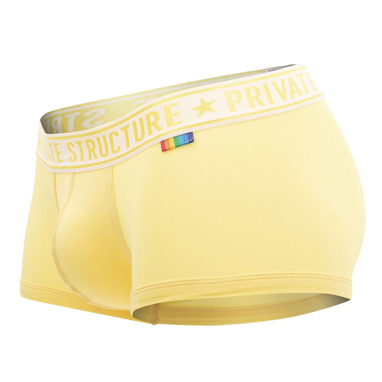 Premium Men's Mid Waist Trunks - 2 Pack Comfortable Underwear (Yellow & Blue) - Perfect for Gym, Travel & Everyday Wear