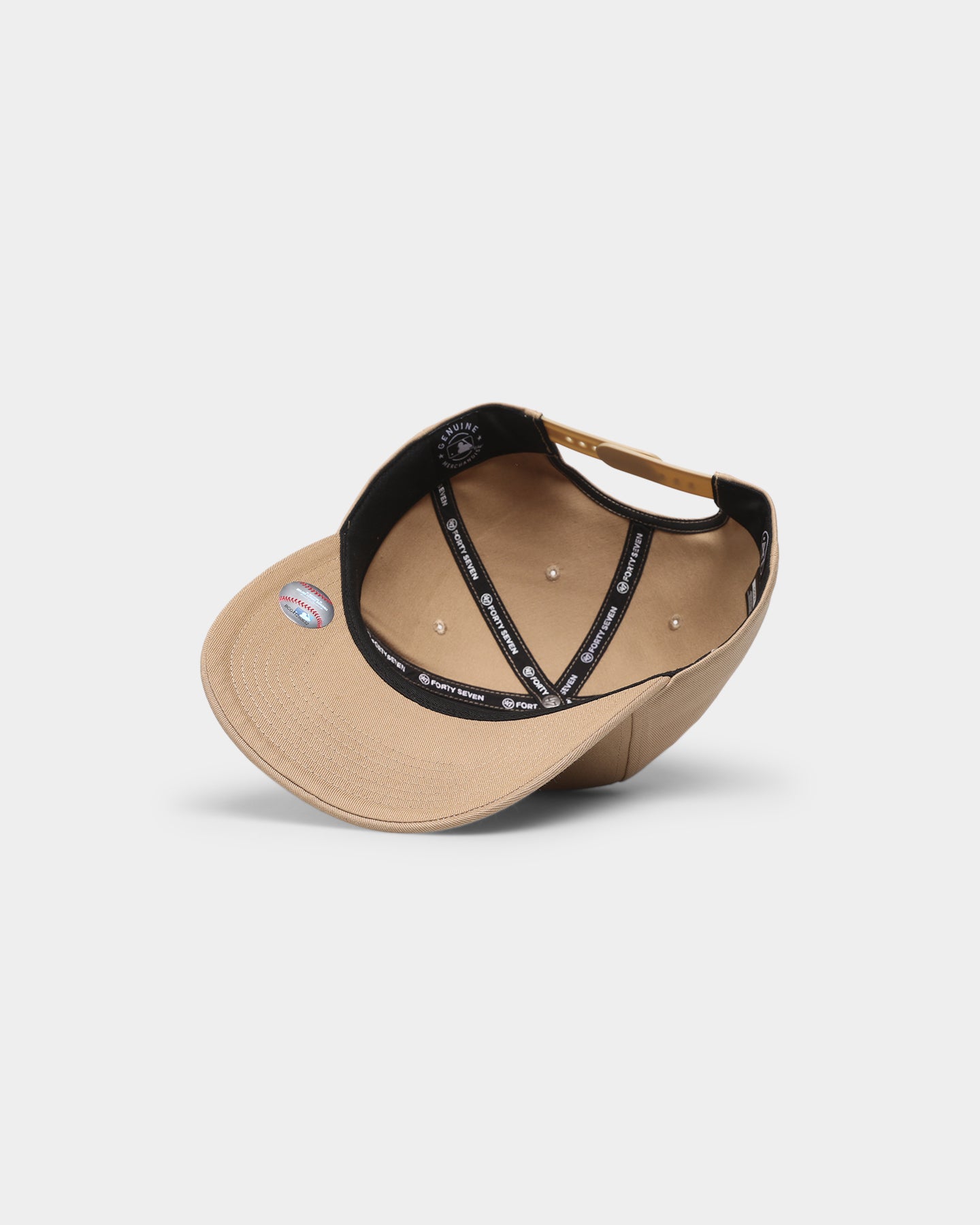 47 Brand Los Angeles Dodgers Nantasket Captain DTR Snapback Khaki Hat - Official MLB Baseball Cap for Men & Women - Perfect for Sports Games, Streetwear Fashion & Casual Outfits