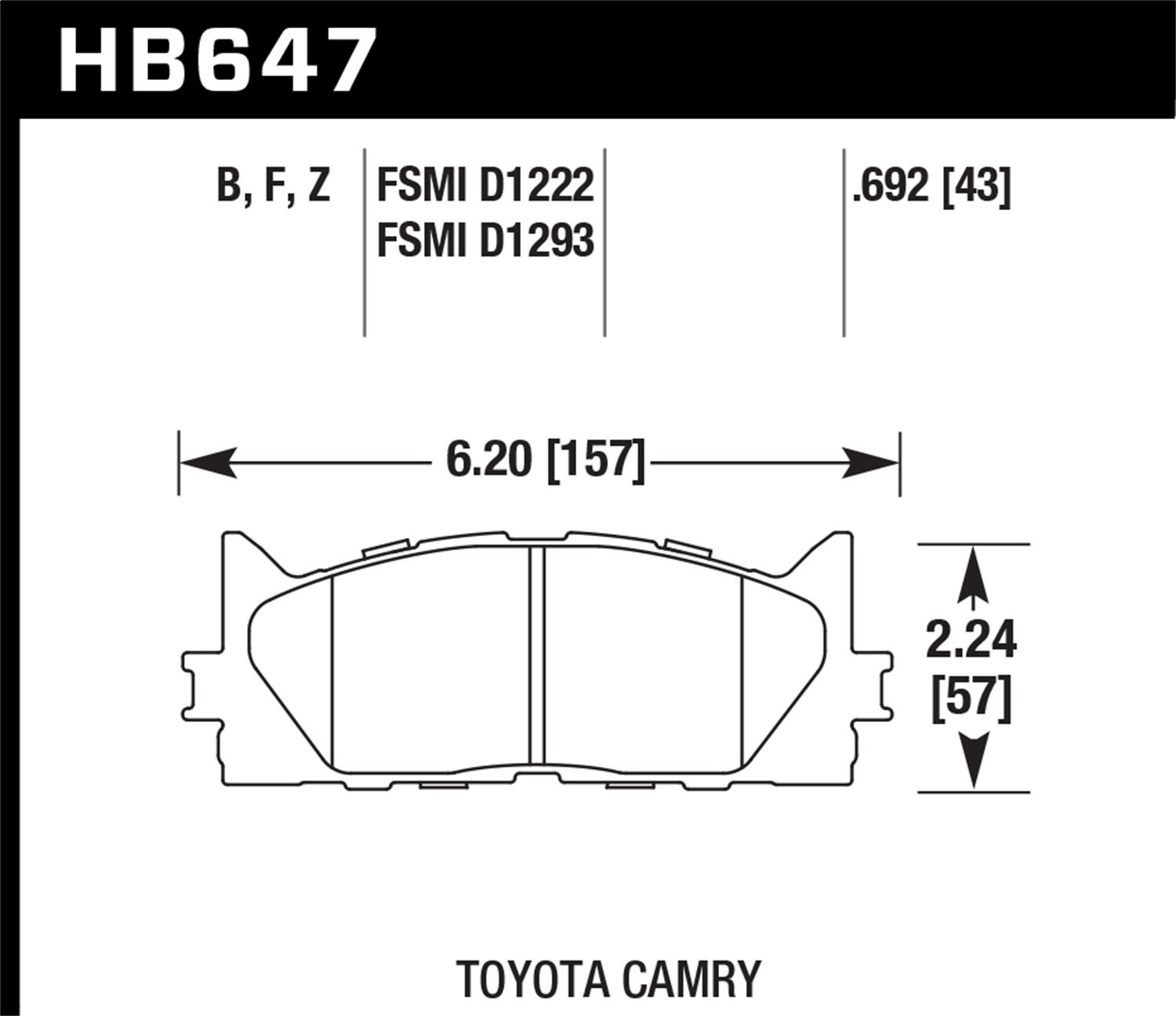 HB647F.692 HPS Performance Ceramic Brake Pads - High Performance Brake Pads for Cars, Trucks & SUVs | Durable & Quiet Braking | Perfect for Daily Commute & Performance Driving