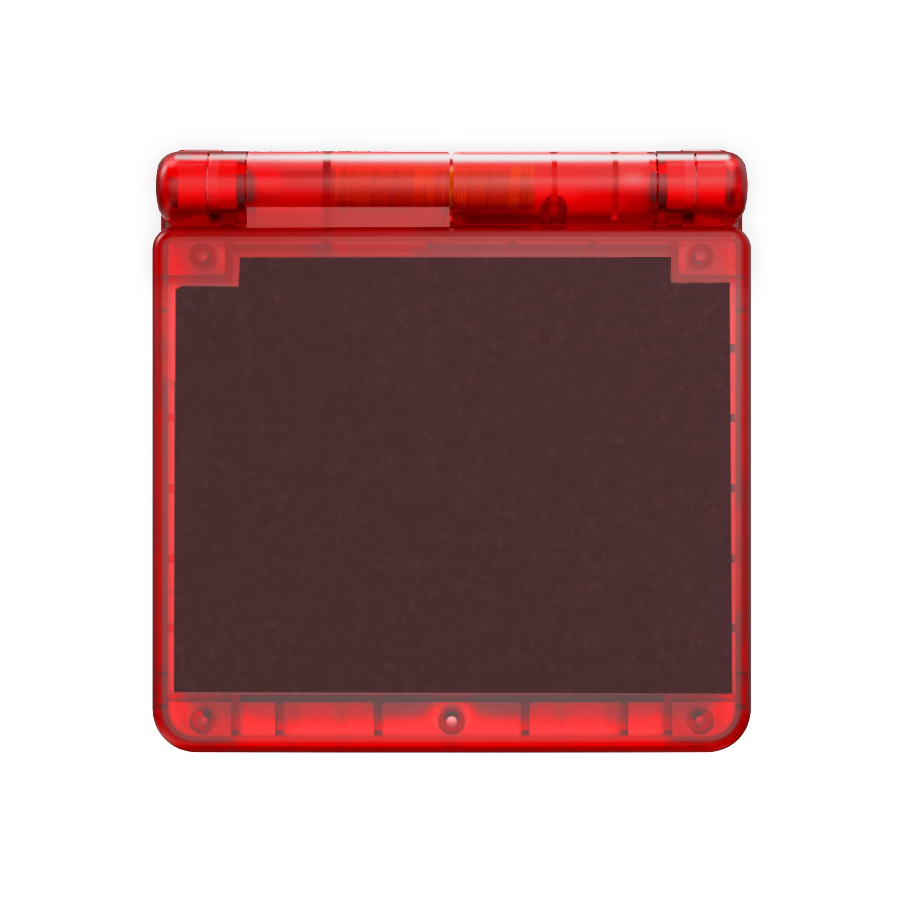 eXtremeRate Custom Shell with Full Buttons for Gameboy Advance SP GBA SP - Transparent Series Case Compatible with IPS & Standard LCD Screens (Console & Screen Not Included) - Red Transparent - Perfect for Gaming Enthusiasts & Retro Console Modding