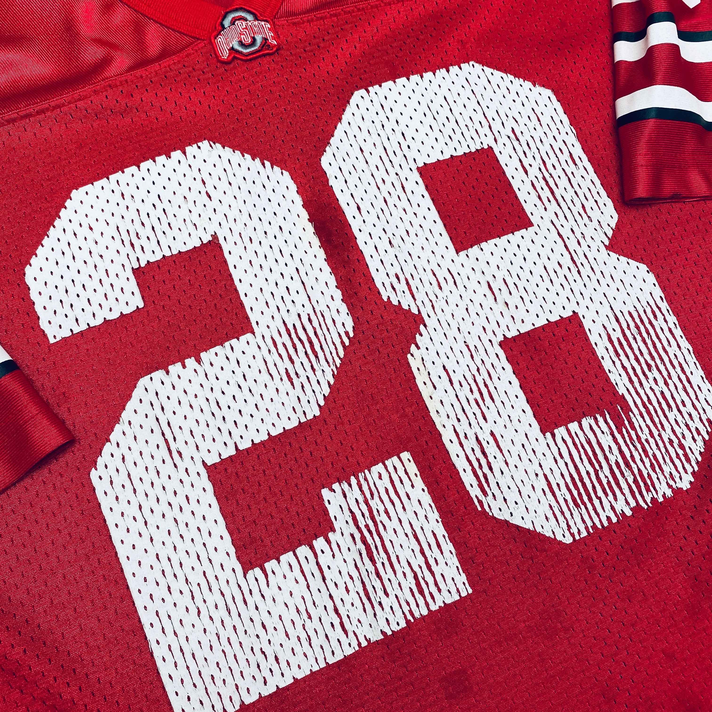 Ohio State Buckeyes No. 28 Beanie Wells Nike Football Jersey - Size Large - Official NCAA College Fan Apparel for Game Day & Tailgating