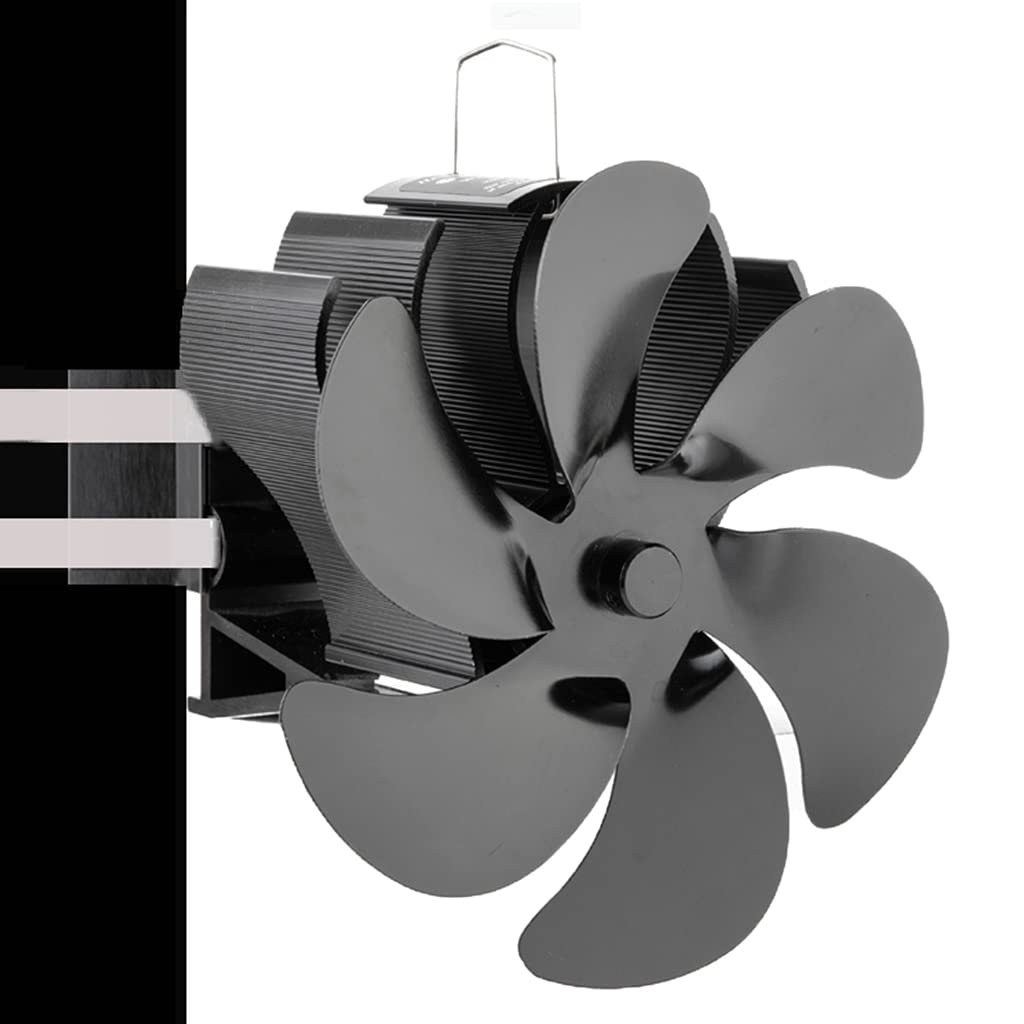 TERNCOEW Heat Powered Stove Fan BG606 - 6-Blade Wood Stove Fan for Efficient Heat Distribution, Quiet & Battery-Free Operation - Perfect for Home, Cabin, RV & Outdoor Heating