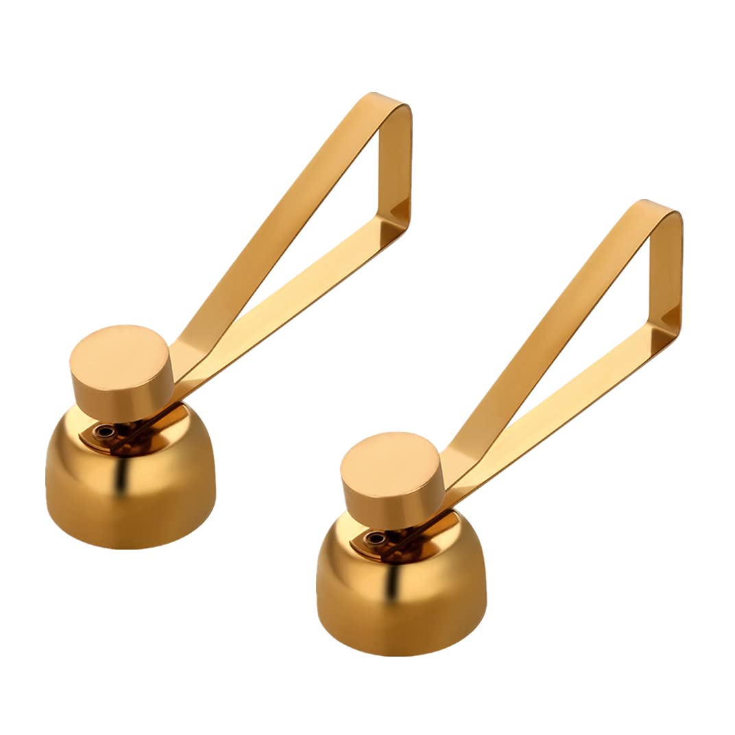 2PCS Premium Stainless Steel Egg Scissors - Egg Topper Cutter & Shell Opener for Boiled Eggs (Soft/Hard) - Kitchen Tool for Breakfast, Baking & Cooking - Gold Finish