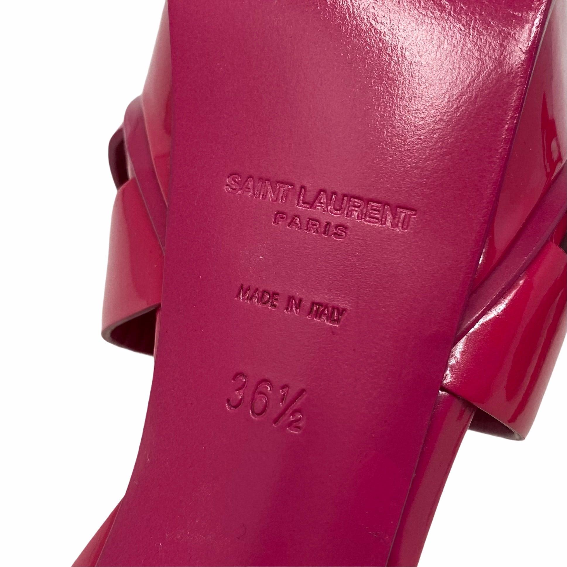 Saint Laurent Pink Tribute Sandals Women's Size 36.5 | Luxury Designer Platform Heels for Summer Outfits & Beach Vacations