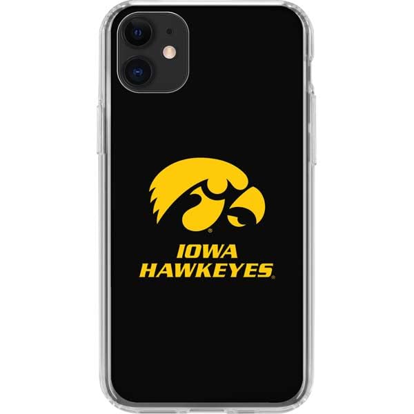 Official University of Iowa Hawkeyes iPhone 11 Clear Phone Case - Durable Protective Cover with Slim Fit Design for Daily Use, School, and Game Days
