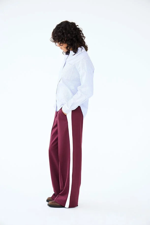 Kate Panel Wide Leg Pants in Port Royale - Comfortable High Waisted Flowy Trousers for Women | Perfect for Office, Casual Wear & Summer Outfits