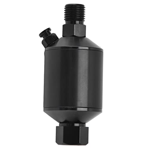 1/4 Inch NPT Air Compressor Water & Oil Separator Filter Regulator - Black | Heavy Duty Compressed Air Filtration for Automotive, Woodworking & Industrial Use