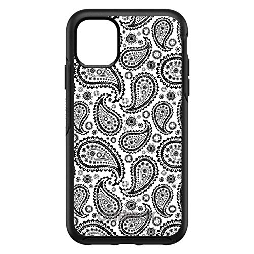 Black & White Paisley On Black Case