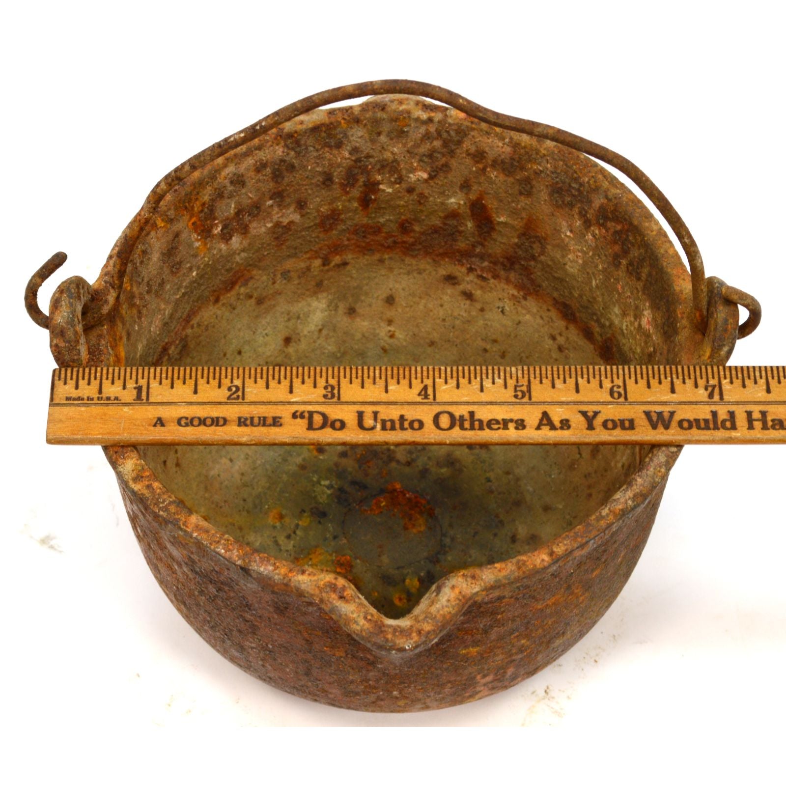 Vintage Hood Tools Smelting Pot - Antique Lead Melting Pot from Philadelphia, PA (G17) - Perfect for Blacksmithing, Metal Casting & DIY Jewelry Making