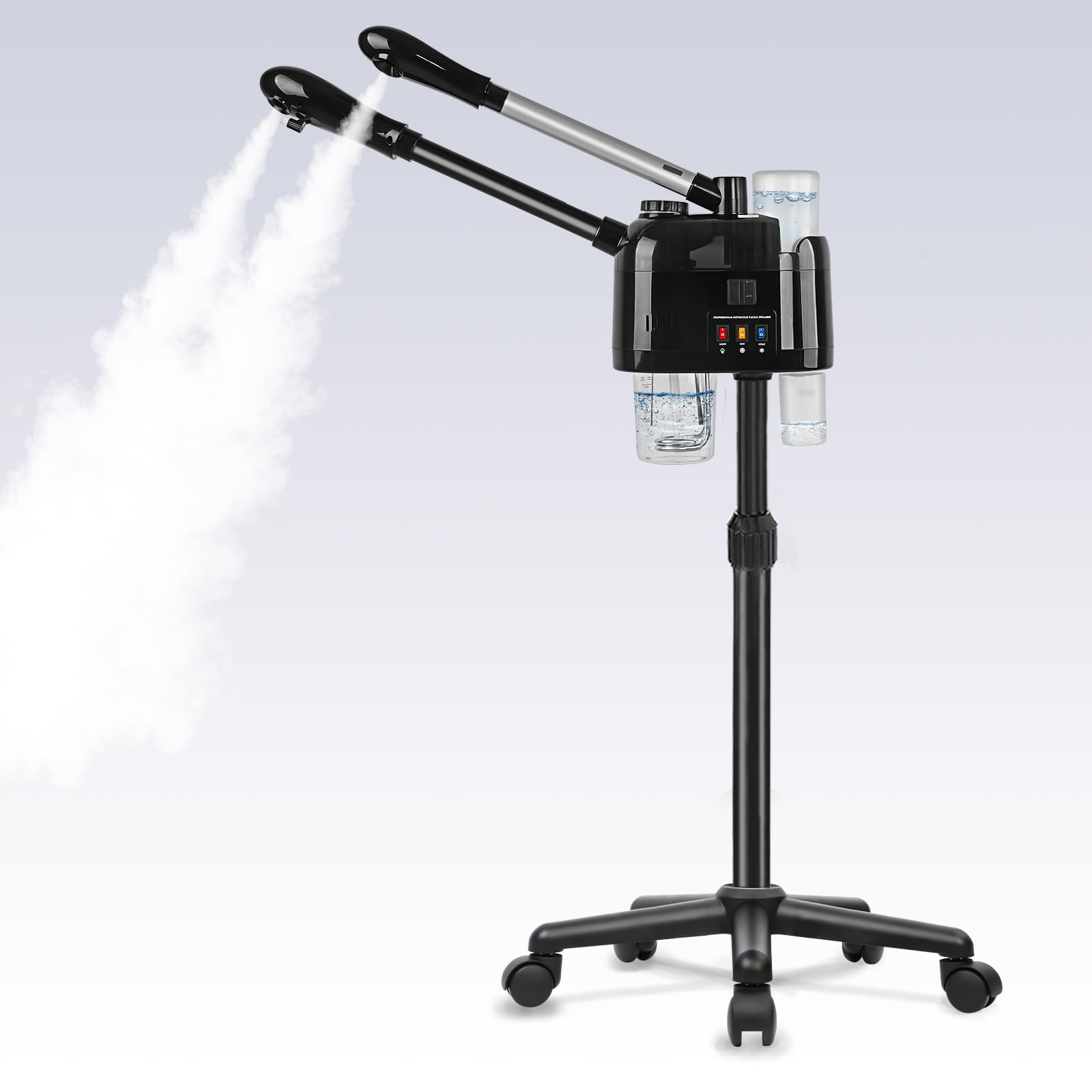 Professional Hot & Cold Facial Steamer for Estheticians - Portable Wheeled Facial Steamer Machine for Deep Pore Cleansing & Spa Treatments - Perfect for Salon, Spa & Home Skincare Use