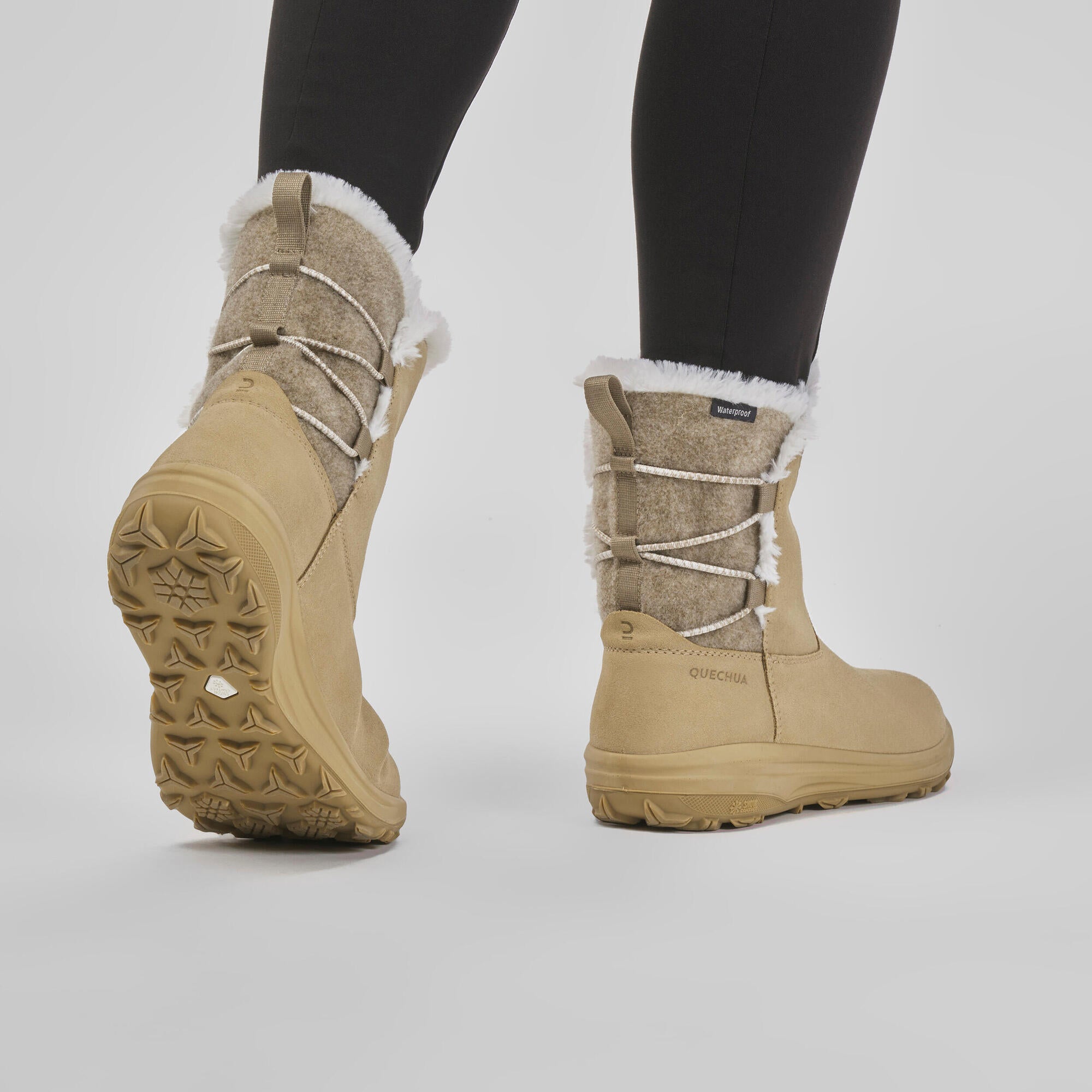 Women's SH500 Waterproof Winter Snow Boots - Insulated Hiking Boots for Cold Weather - Perfect for Snow Hiking, Ice Fishing & Outdoor Adventures