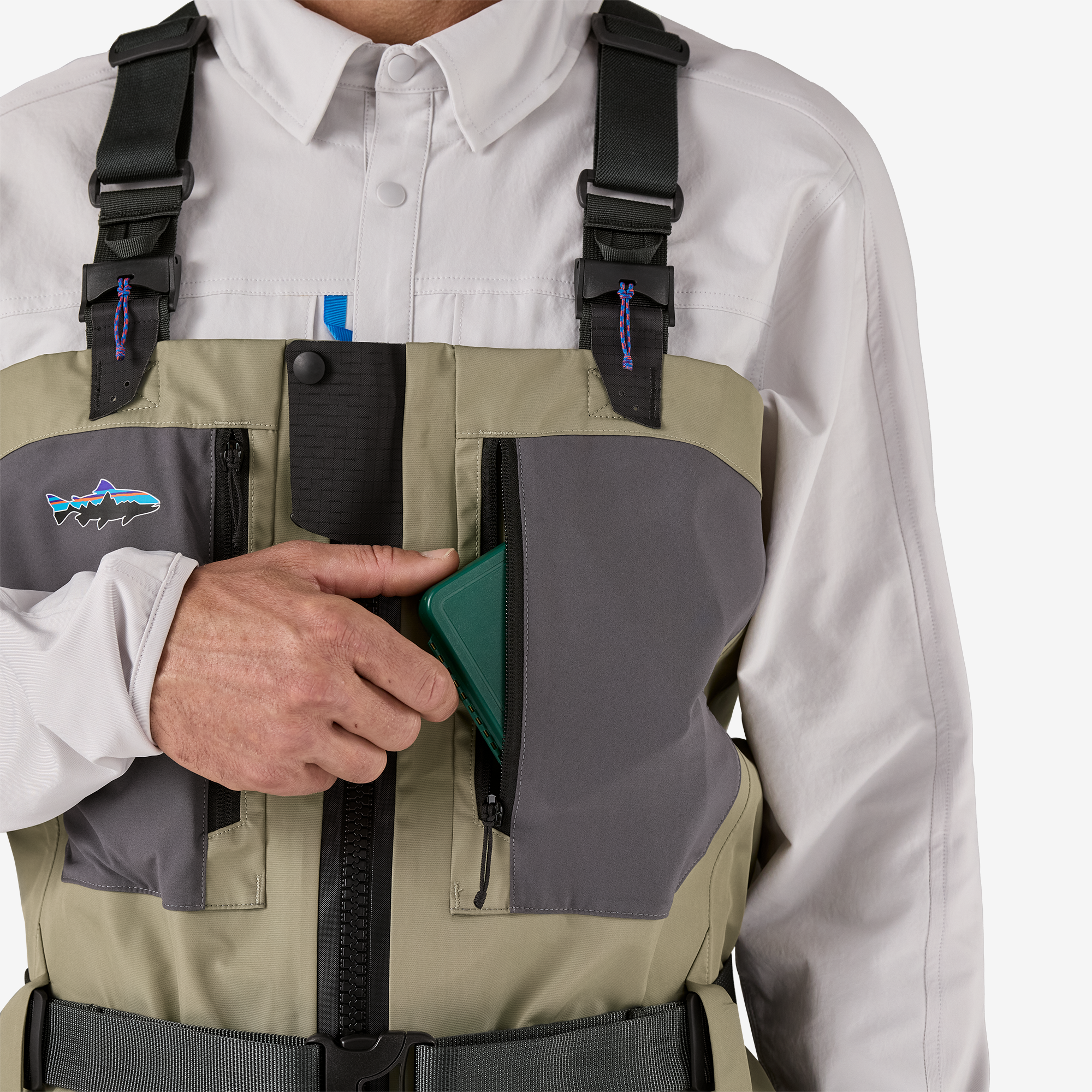 Men's Swiftcurrent Traverse Zip Front Waders - Waterproof Fishing Waders for Men with Front Zipper - Perfect for Fly Fishing, Hunting & Outdoor Adventures
