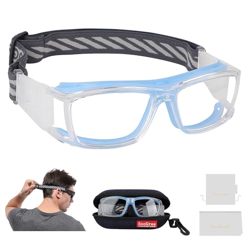 Clear Frame Blue Nose Pads