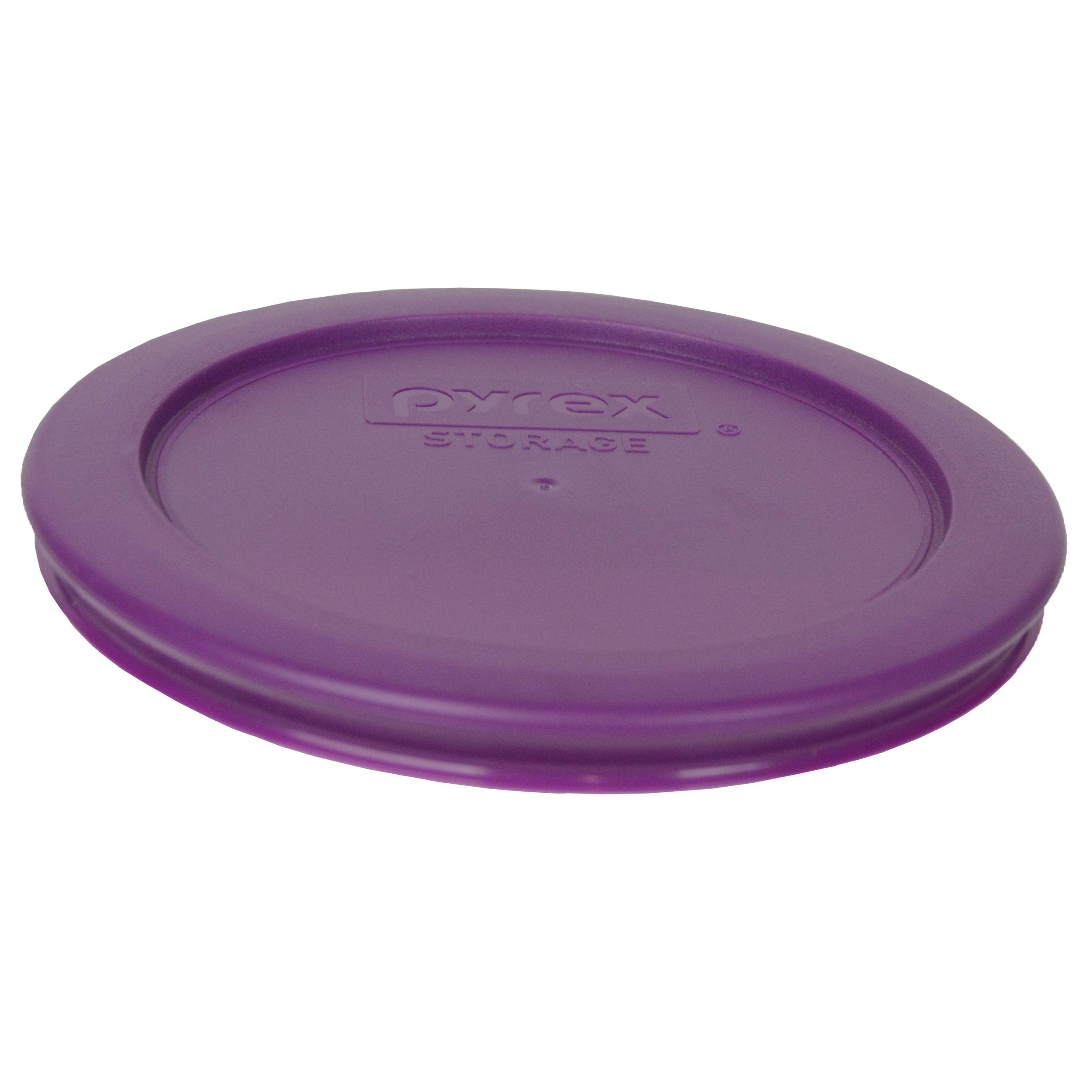 Pyrex 7200-PC Thistle Purple Round Plastic Food Storage Replacement Lid - Made in USA - Perfect for Meal Prep, Leftovers & Pantry Organization