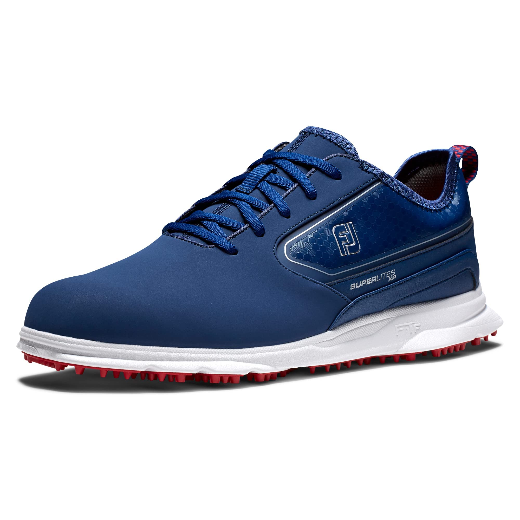 FootJoy Men's Superlites XP Golf Shoes - Lightweight & Waterproof Spiked Golf Shoes for Men - Perfect for Walking Courses & All-Weather Play