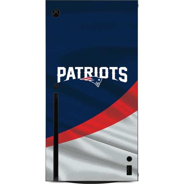 Officially Licensed NFL New England Patriots Gaming Skin Decal for Xbox Series X Console - Protective Vinyl Cover with Custom Design for Gamers & Sports Fans