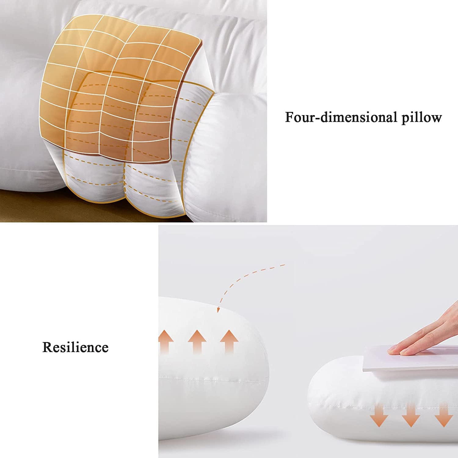 3D Zoned Maternity Pillow for Neck & Back Support - Detachable, Washable, Non-Collapse Pregnancy Pillow for Sleeping Comfort | Perfect for Side Sleepers & Pregnancy Pain Relief