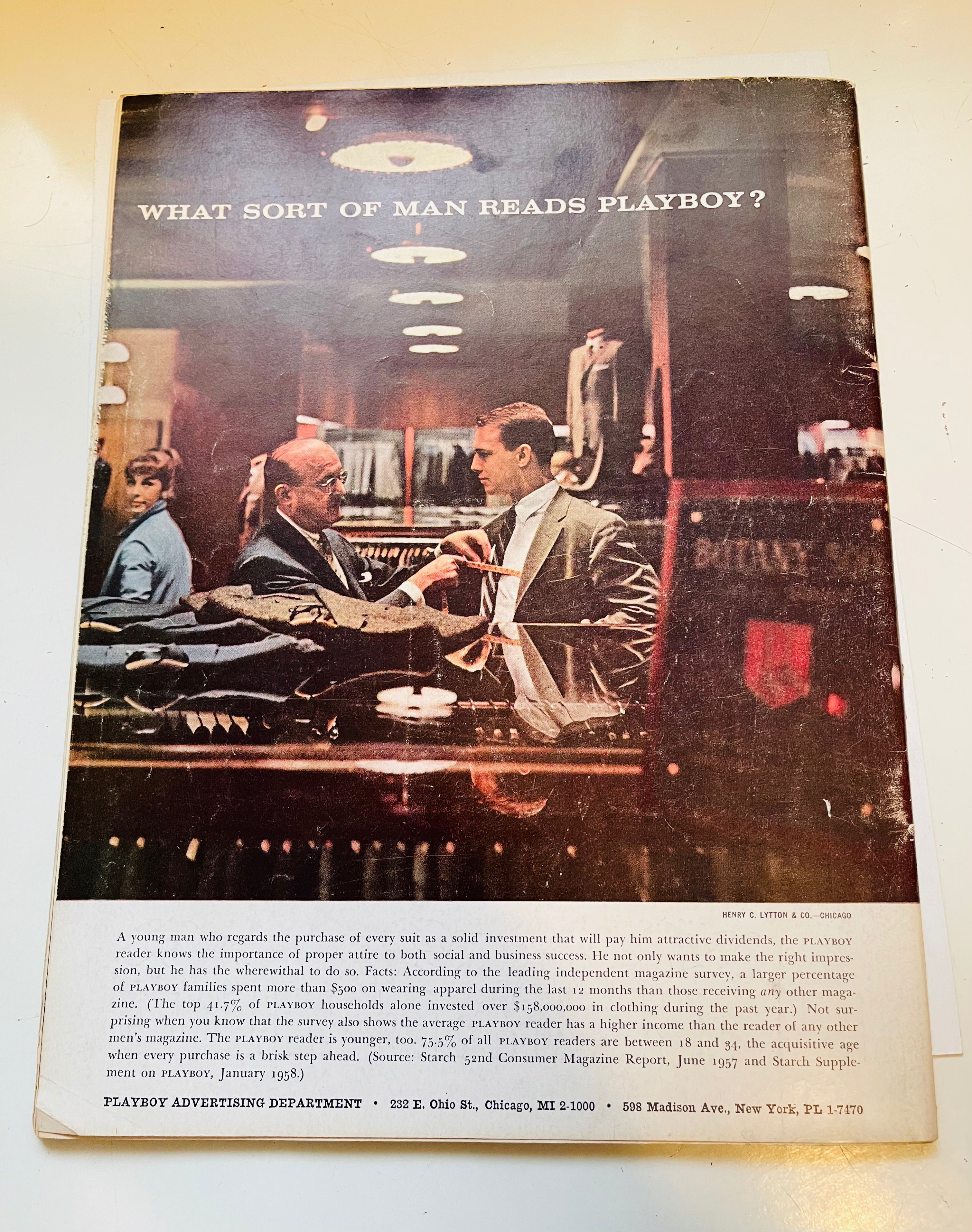 Vintage Playboy Magazine May 1958 Issue - Rare Collectible First Edition - Perfect for Retro Decor, Gift for Collectors & Pop Culture Enthusiasts