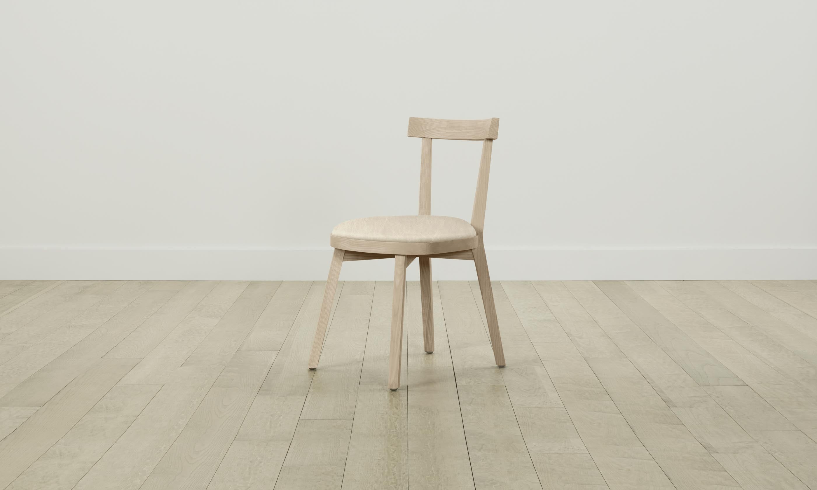 Allen Dining Chair - Premium Tuscan Leather Bisque Upholstery for Elegant Home & Restaurant Seating - Perfect for Dining Rooms, Kitchens & Office Spaces