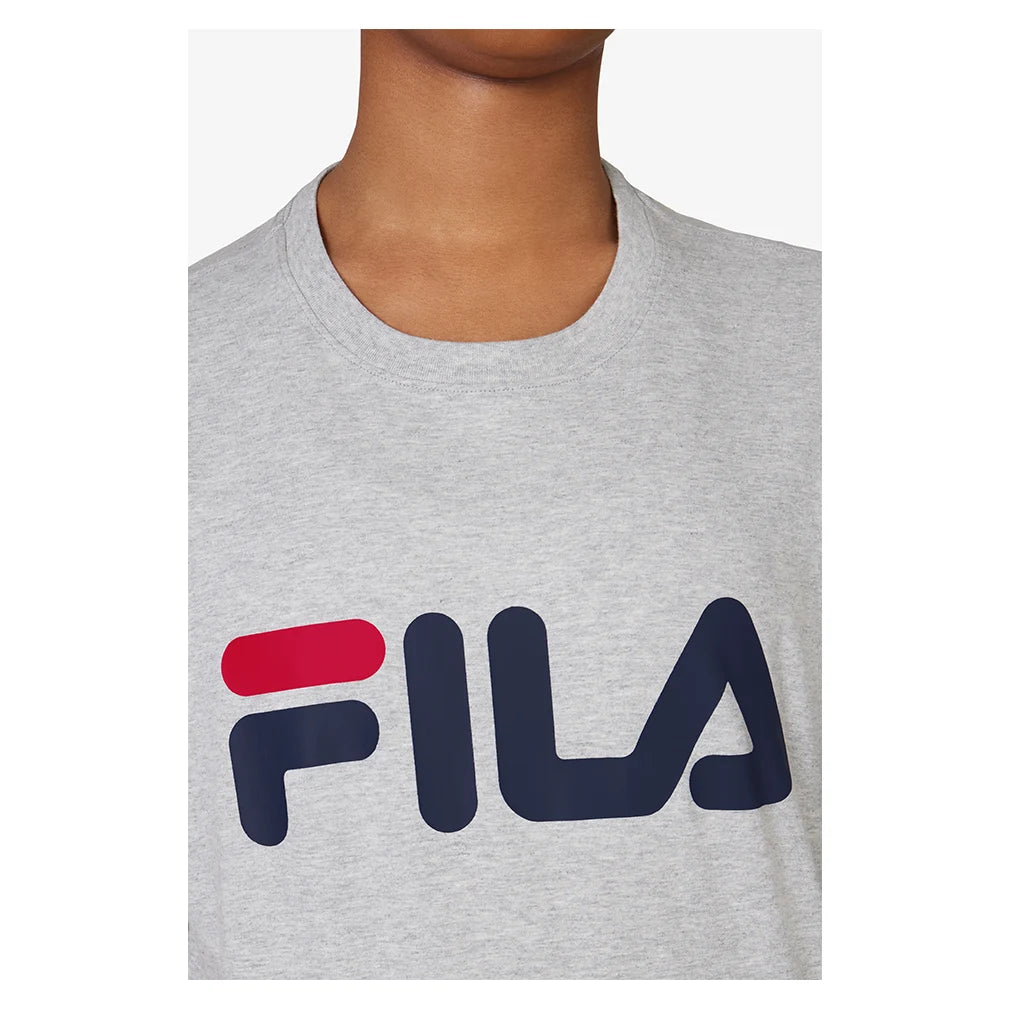 Men's Classic Logo Tennis Tee - Soft Cotton Short Sleeve T-Shirt for Casual Wear & Sports - Grey Heather (Perfect for Gym, Tennis & Everyday Outfits)