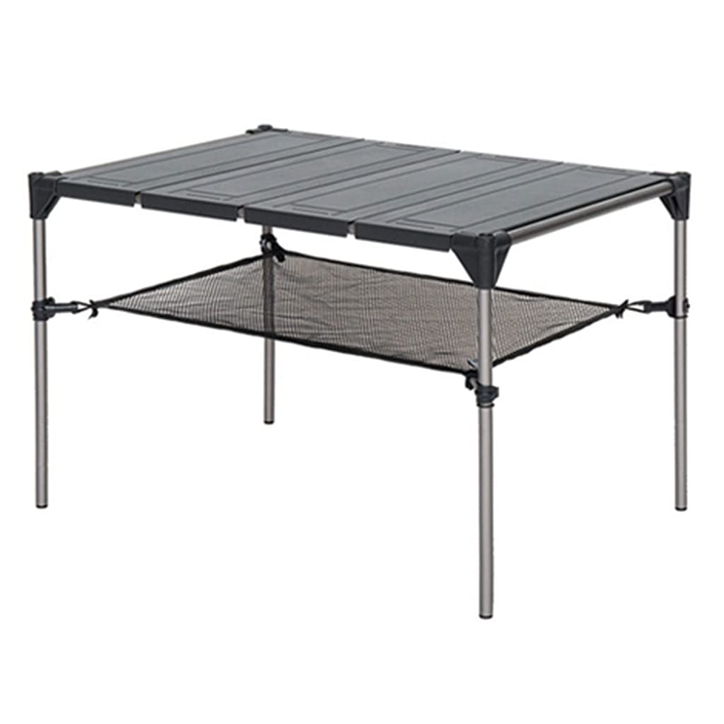 Ultra-Light Portable Folding Camping Table - Aluminum Alloy Picnic Table for Outdoor, BBQ, Self-Driving & Travel (Black, 56x39x36cm) - Perfect for Camping, Beach, Backyard & Tailgating