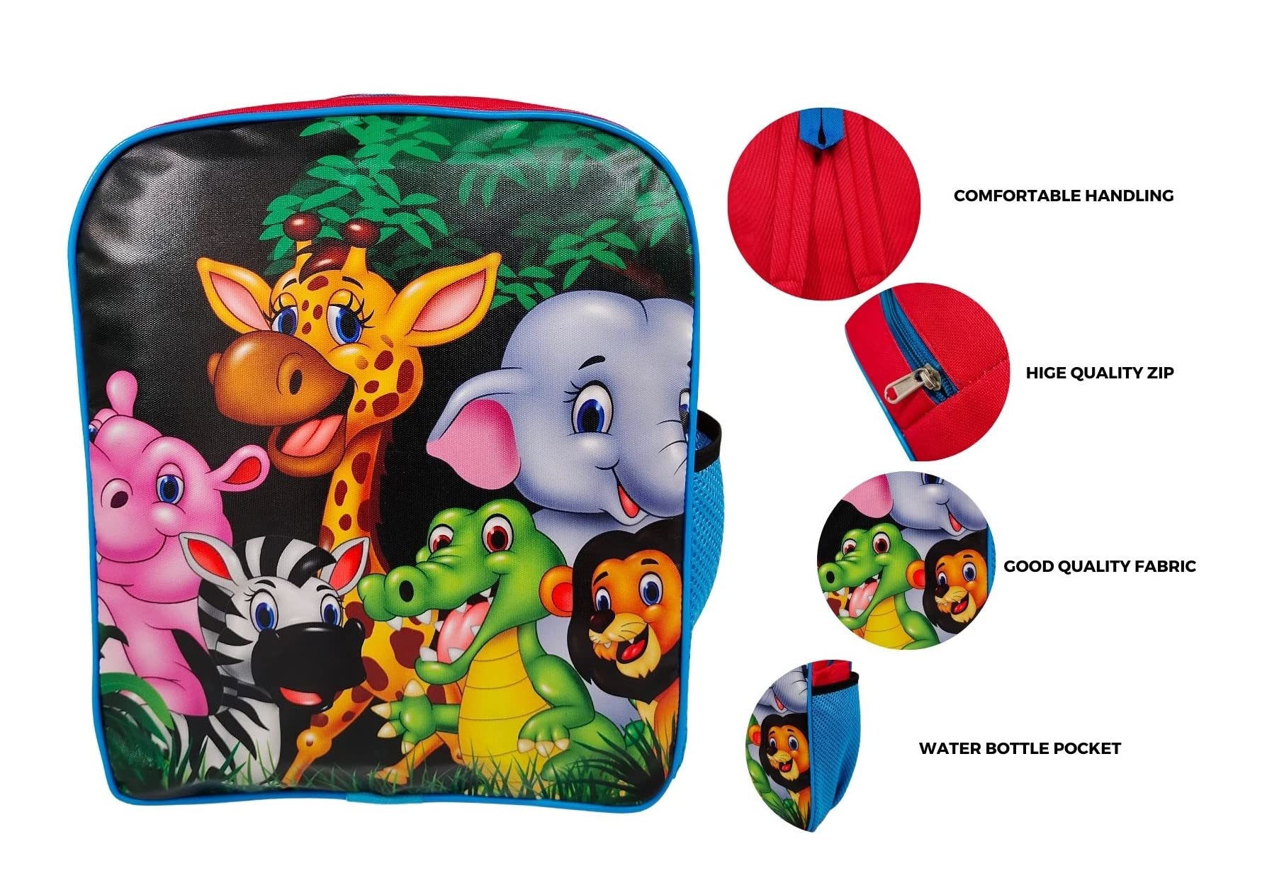 ANNACREATIONS Stylish Animal Print Kids School Backpack for Girls & Boys - Durable Polyester Bookbag with Adjustable Straps - Perfect for Elementary School, Travel & Daily Use