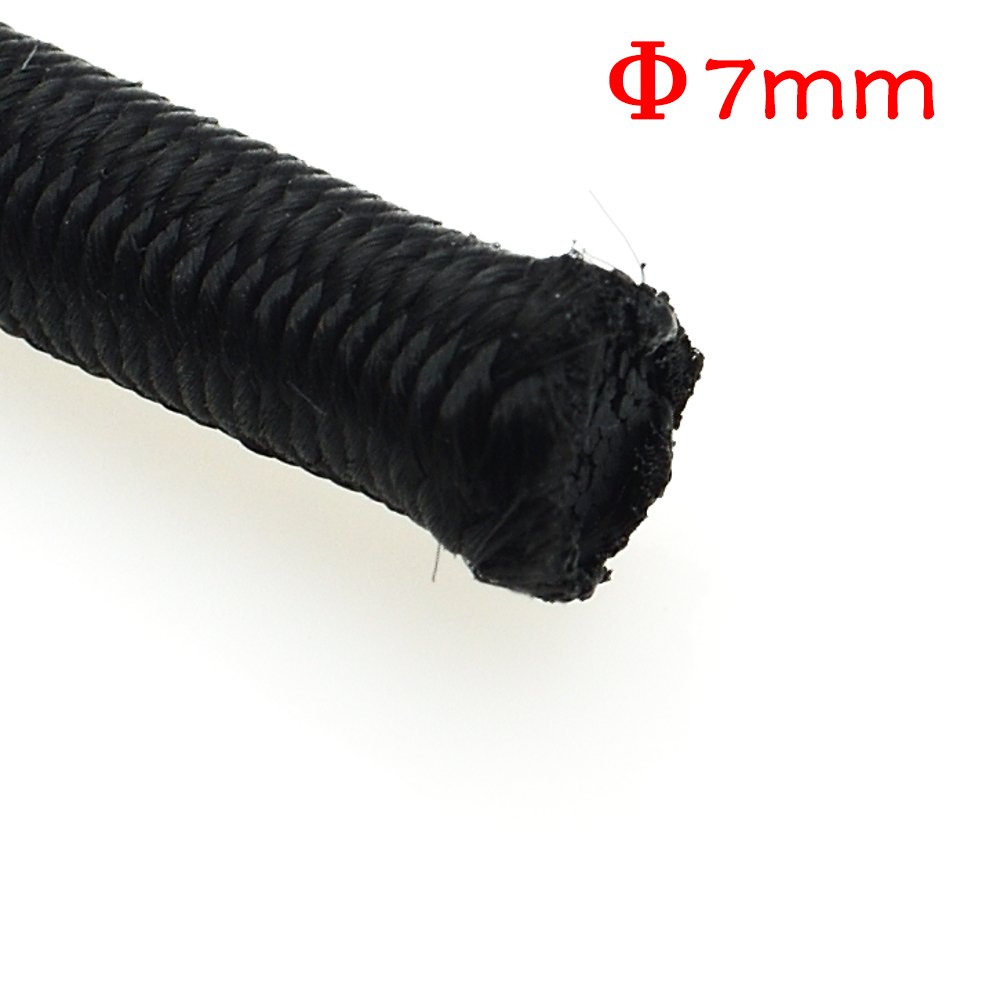 5 Meters Heavy Duty Elastic Rope Bungee Shock Cord - 7mm Diameter Stretch String for DIY Jewelry Making, Outdoor Projects, Tent Repair, Kayak & Boat Accessories, Camping Gear - Perfect for Crafting, Securing Loads and Outdoor Adventures