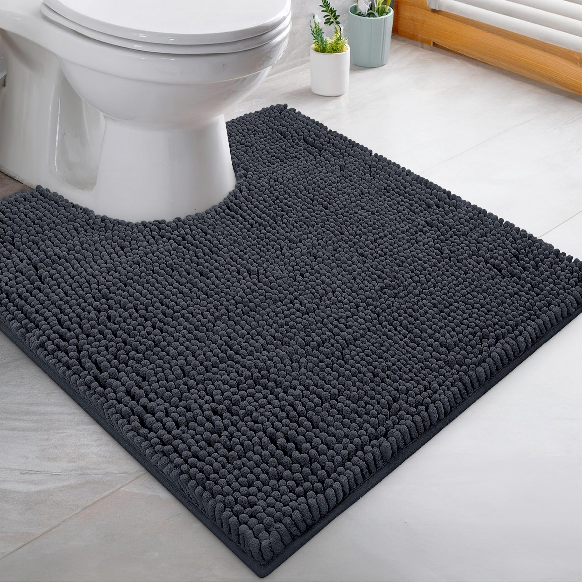 Premium Soft Plush Bath Mat - Ultra Absorbent Chenille Microfiber Shower Rug for Bathroom (20