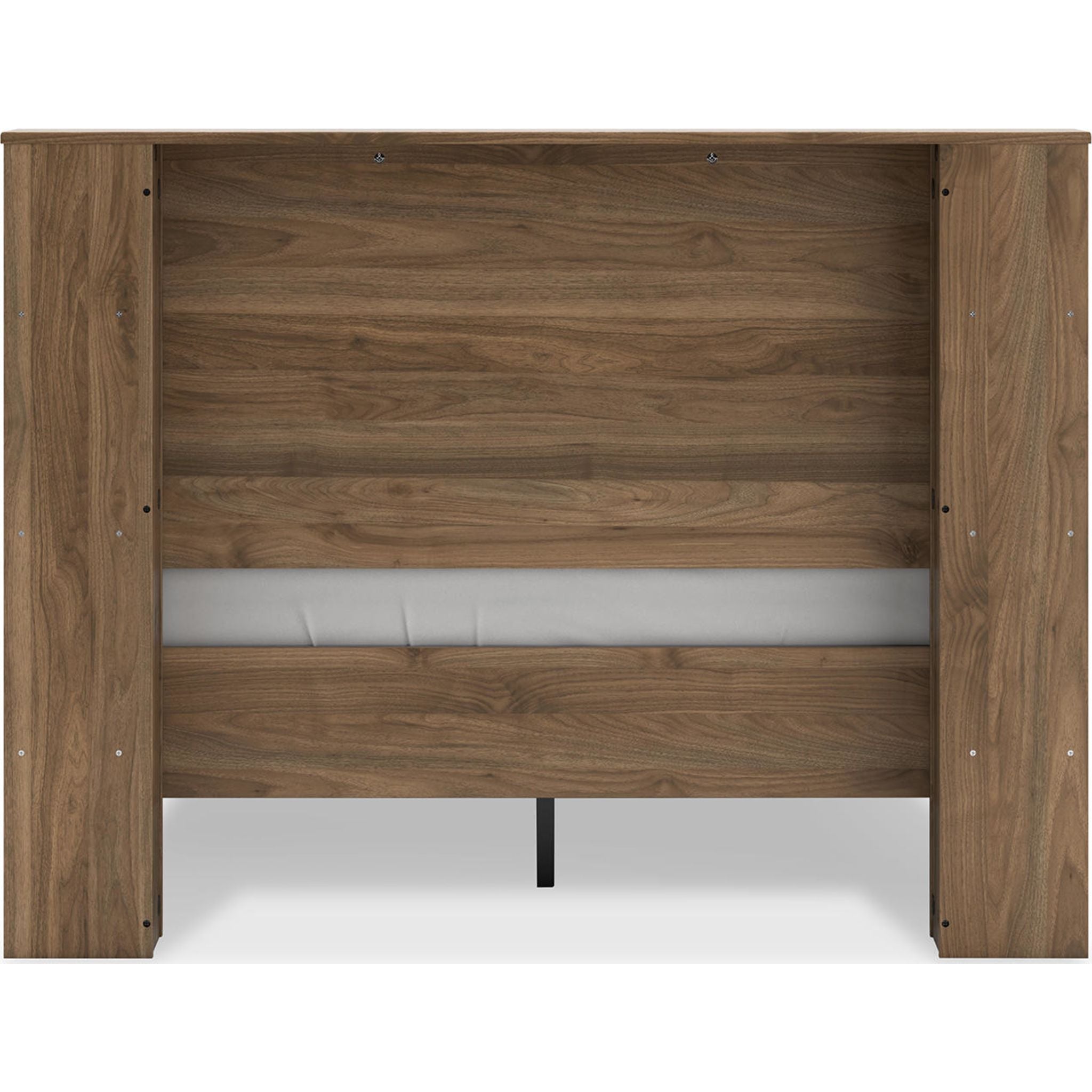 Aprilyn Full Bookcase Bed in Honey Finish - Stylish Storage Bed Frame for Small Spaces, Dorm Rooms & Guest Bedrooms