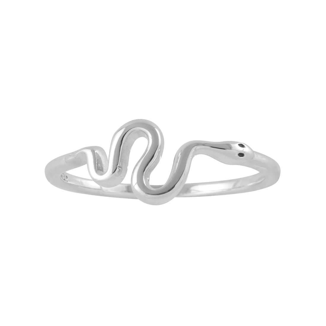 Green Tree Snake Ring - Unique Sterling Silver Reptile Jewelry for Women & Men - Perfect for Halloween, Cosplay & Nature Lovers