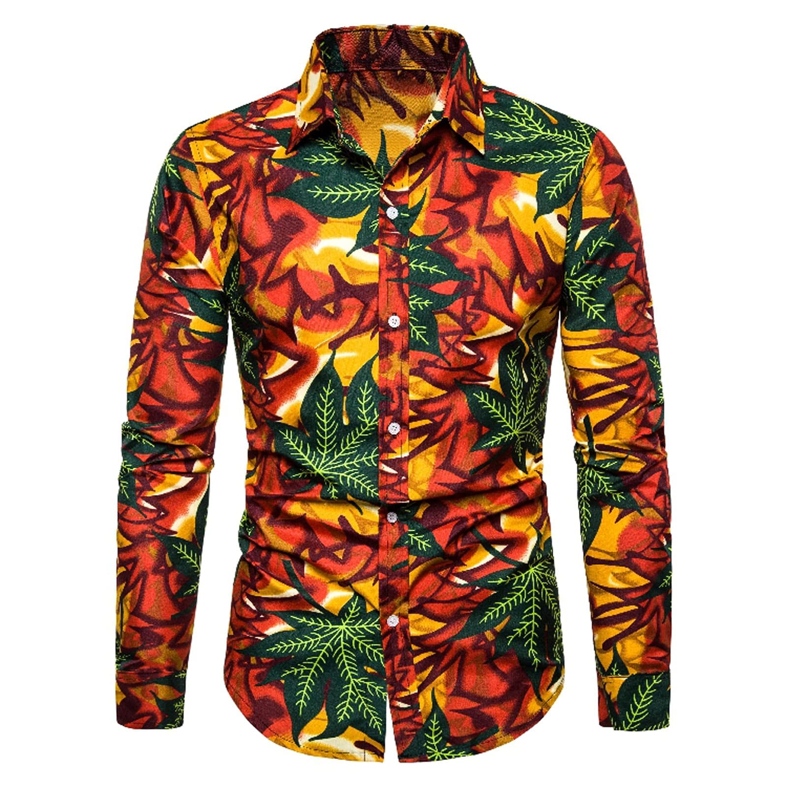 Men's Casual Short Sleeve Printed Shirt - Loose Fit Long Lapel Tee for Summer | Sizes S-XXL | Perfect for Outdoor Activities, Beach Wear & Casual Office Outfits