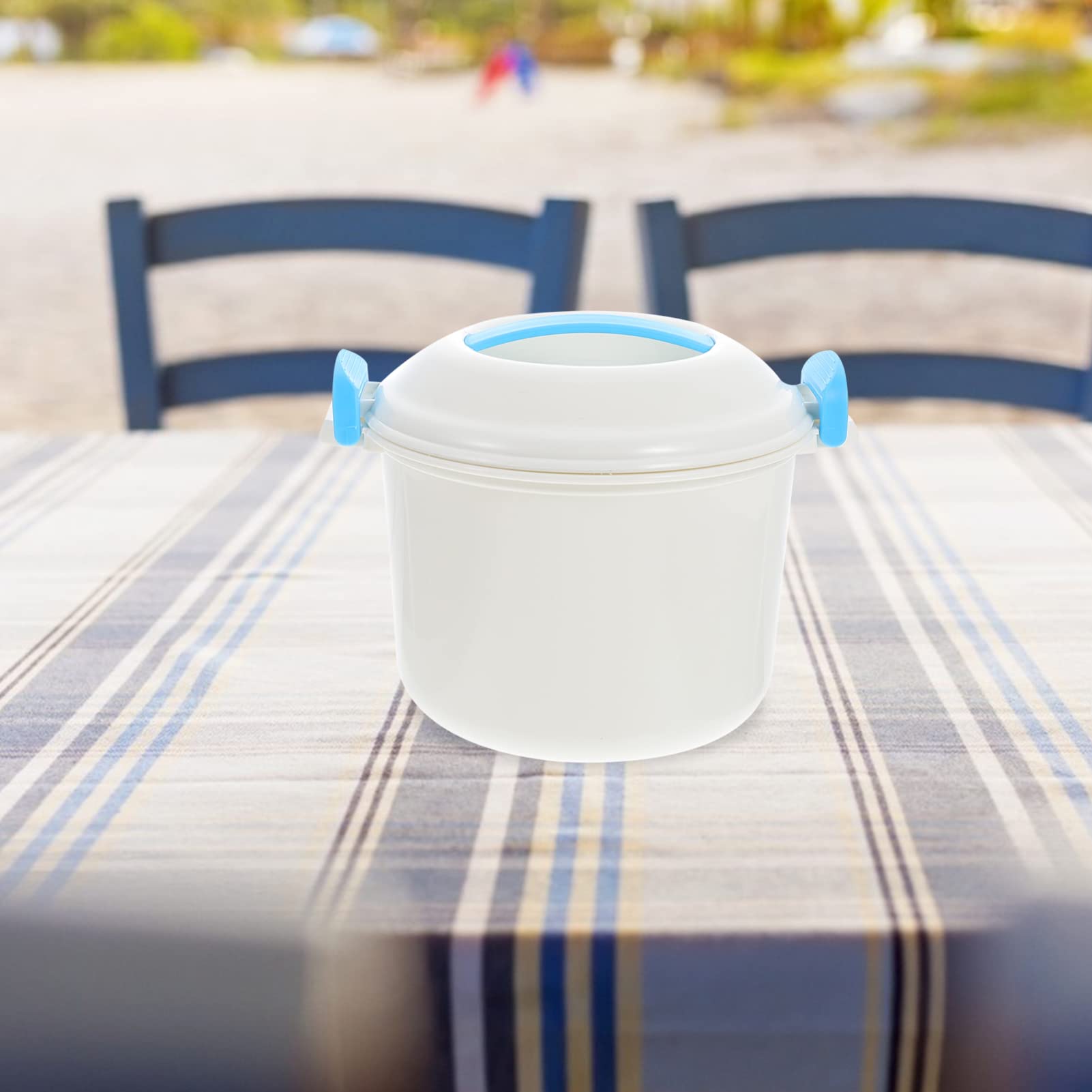 HEMOTON Microwave Rice Cooker - Small Microwave Cooker for Rice, Soup, Chicken & Pasta | Food Grade Steamer & Microwavable Food Container | Perfect for Dorm, Office & Quick Home Meals