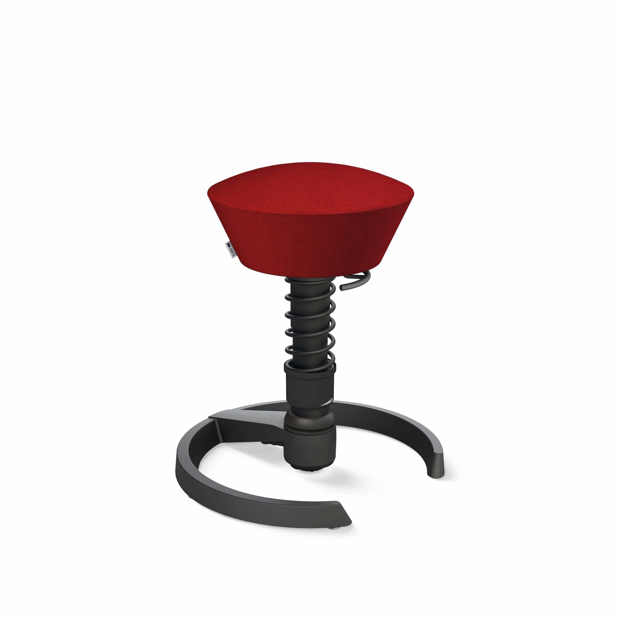 Aeris Swopper Active Sitting Stool - Ergonomic Black Glider Chair for Office & Home - Improve Posture & Core Strength While Working or Gaming
