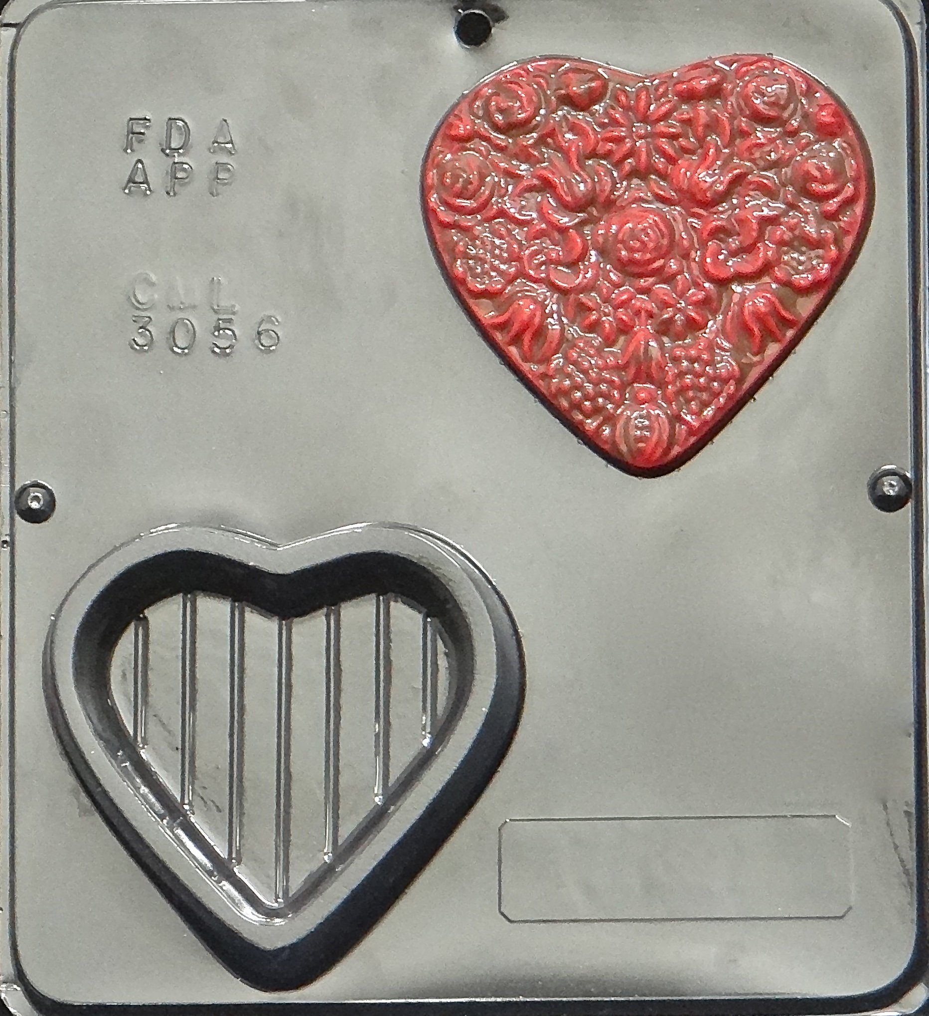 Valentine's Day Heart Shaped Chocolate Candy Mold with Lid - 3056 - Perfect for DIY Chocolate Making, Gift Boxes & Romantic Treats