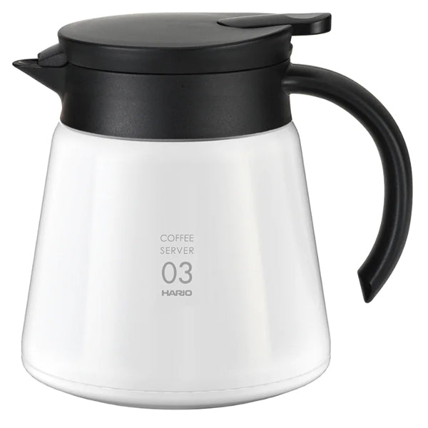 Hario V60 Insulated Stainless Steel Coffee Server - 800ml Thermal Carafe for Pour Over & Iced Coffee Brewing - Perfect for Home Baristas & Coffee Shops