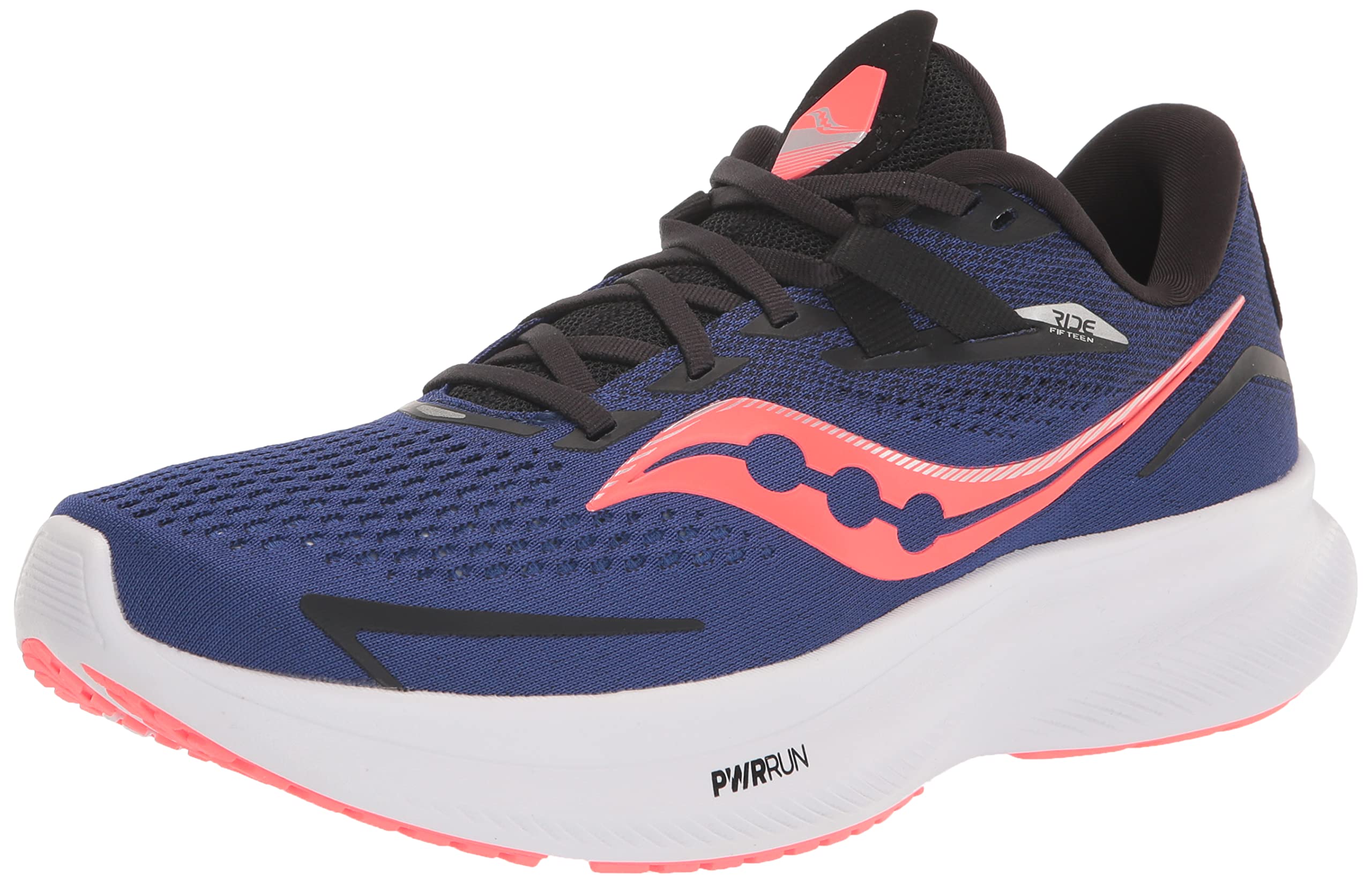 Saucony Men's Ride 15 Running Shoes - Lightweight Cushioned Sneakers for Road Running & Jogging | Perfect for Marathon Training & Daily Workouts