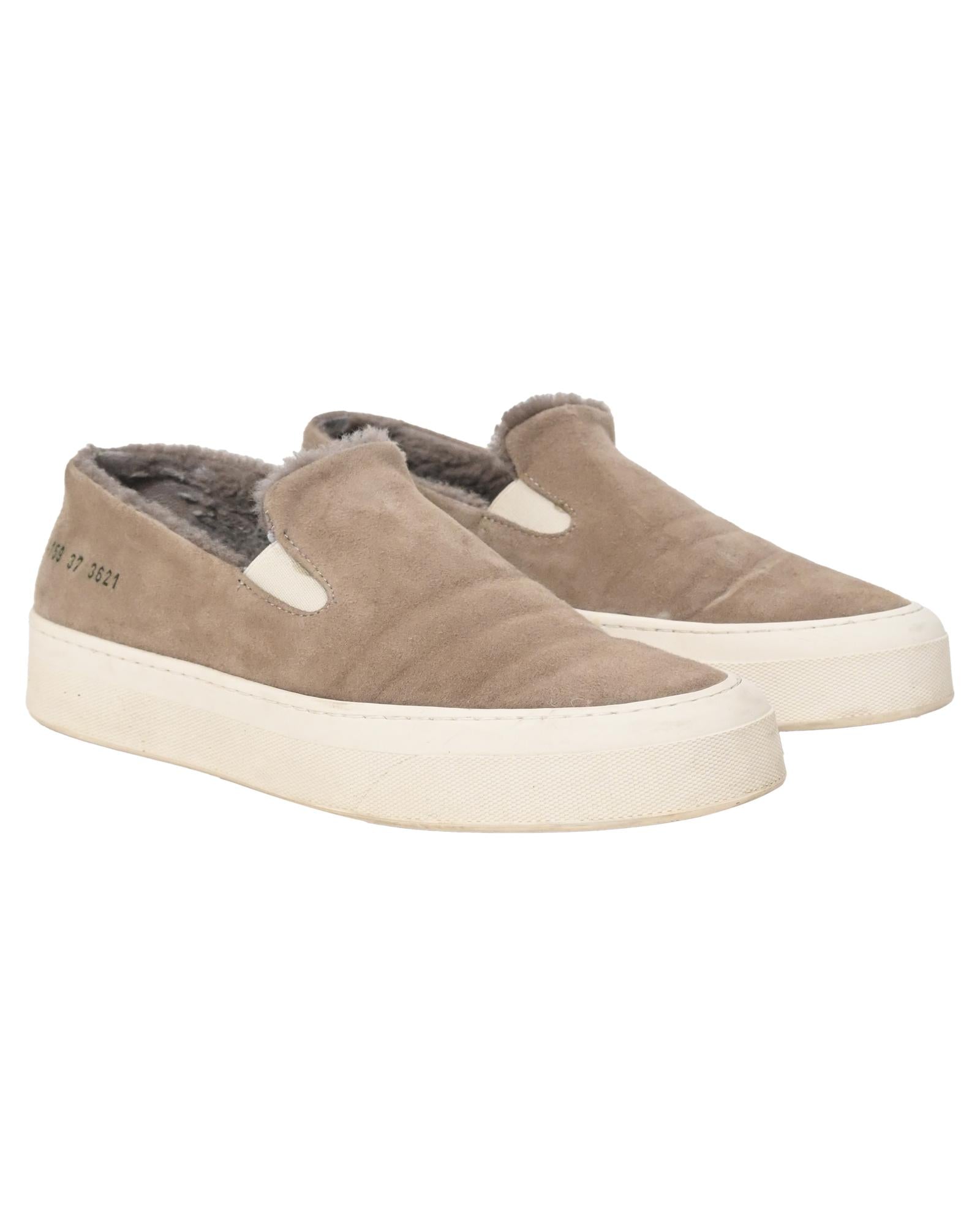 Achilles Shearling Slip-On Sneakers - Cozy Winter Shoes for Men & Women | Indoor & Outdoor Comfort | Perfect for Casual Wear, Travel, and Cold Weather