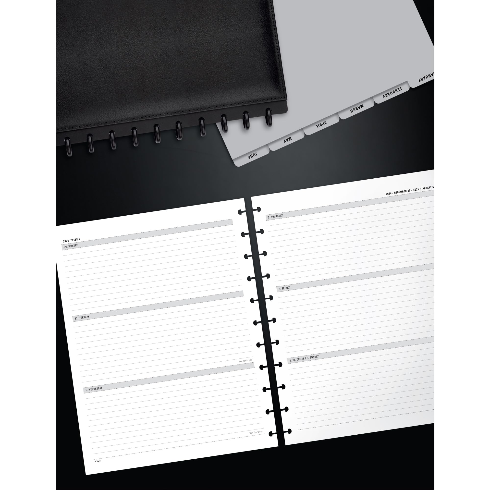 2025 TUL® Discbound Weekly & Monthly Planner Refill Pages - Letter Size (January-December) for Home Office, School & Productivity Planning | Reusable Calendar Inserts for Happy Planners