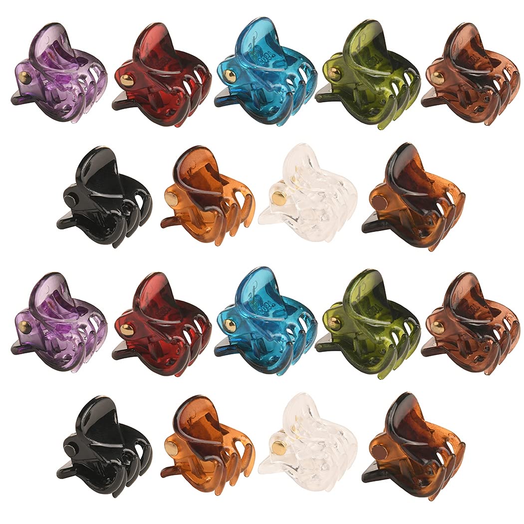 Licogel 18PCS Kids Hair Claw Clips - Cute Cartoon Barrettes for Girls with Thick & Curly Hair | Non-Slip Mini Hair Clips for School, Party & Daily Use