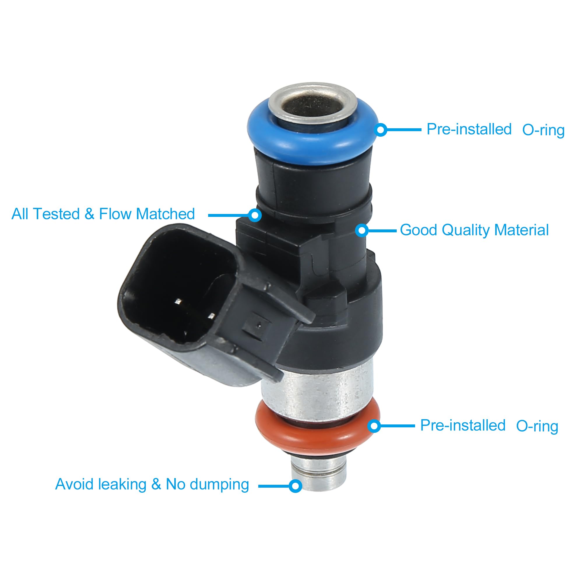X AUTOHAUX 0280158091 Fuel Injector Compatible with Ford Edge/Flex/Fusion/Taurus, Lincoln MKS/MKT/MKX/MKZ/Edge, Mazda, Mercury ZZJ113250A - High Performance Fuel Injection Replacement for Smooth Engine Operation