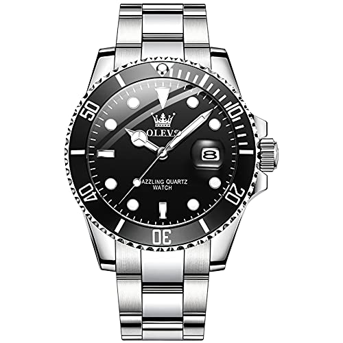 Silver Stainless Steel/Black Dial-5885