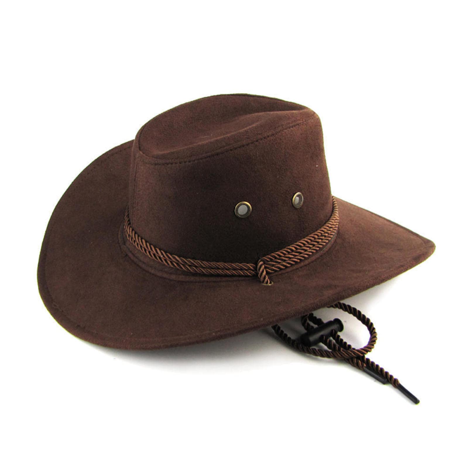 Men's Wide Brim Cowboy Hat - Summer Western Riding Sun Visor Cap for Travel & Outdoor Activities | Perfect for Horseback Riding, Beach, and Country Music Festivals