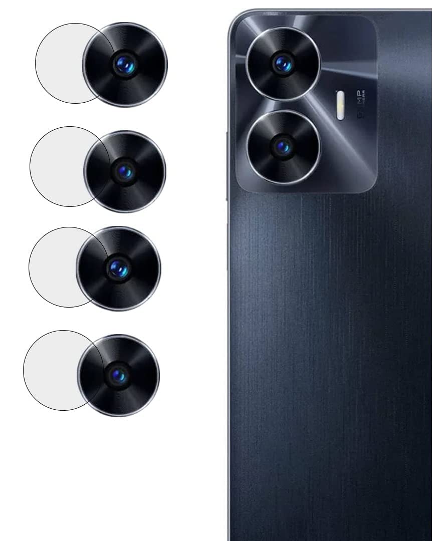 REALME C55 Camera Lens Protector - 3D Tempered Glass, Ultra Thin HD, Anti-Scratch & Bubble-Free | Perfect for Outdoor Photography, Travel & Daily Protection