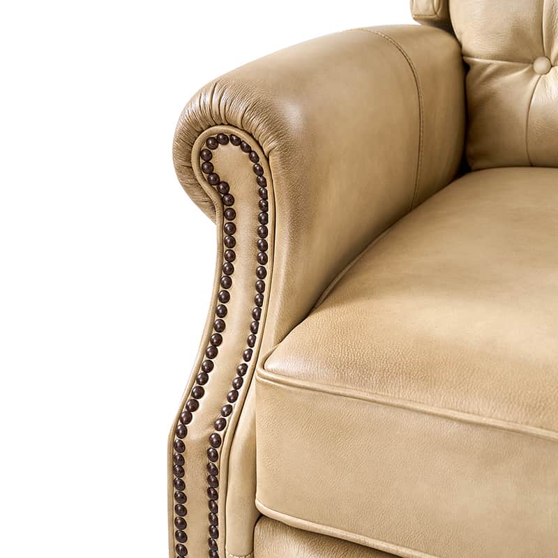 Premium Ruben Buttery Soft Leather Power Recliner Chair - Ergonomic Living Room Furniture for Relaxing, Watching TV & Napping