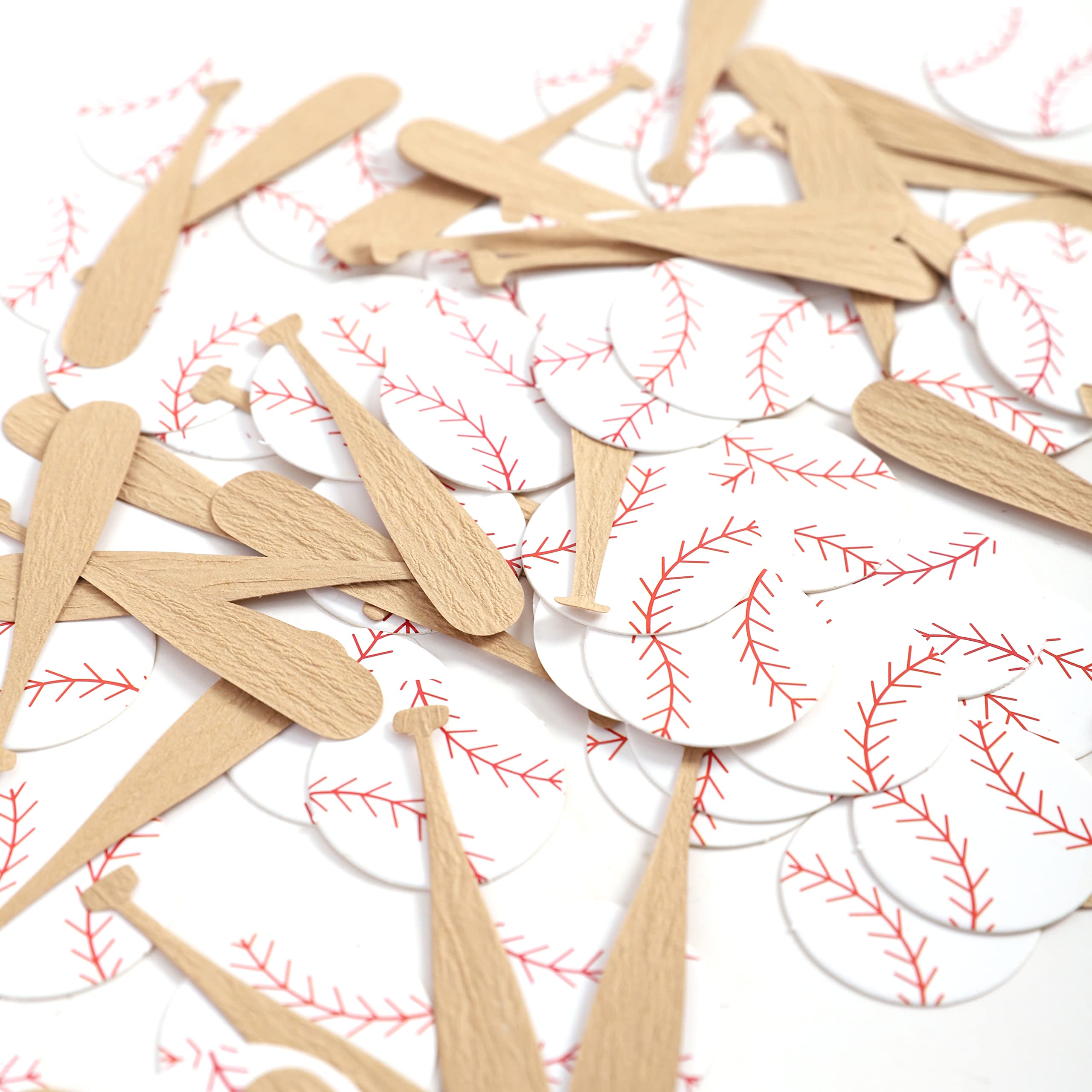 180pc Baseball and Bat Confetti - Baseball Theme Party Decorations for Birthday, Sports Celebration, Baby Shower & Table Scatter | Perfect for Baseball Birthday Parties, Sports Events & Baby Boy Decor