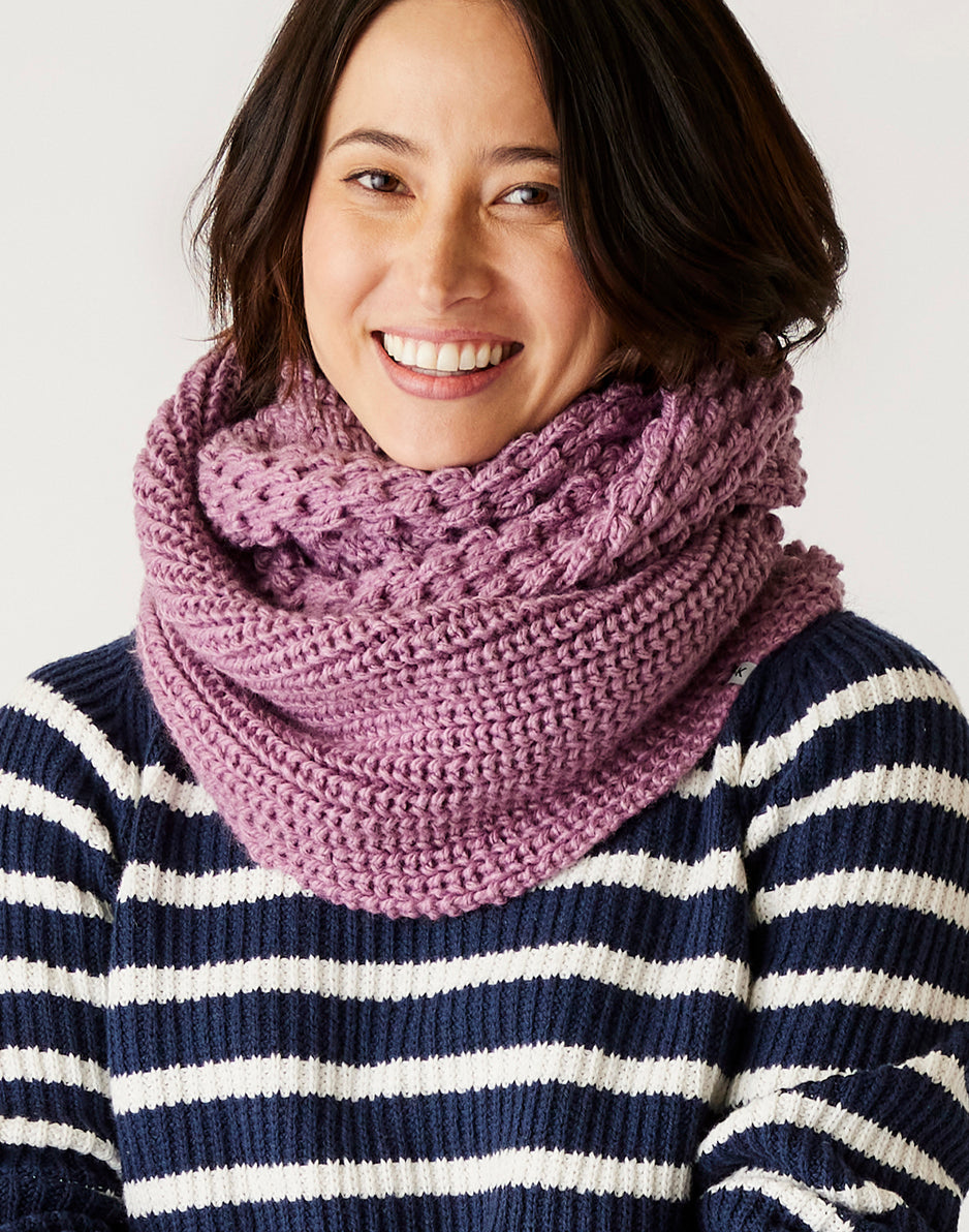 Harper Infinity Scarf for Women - Soft Floral Print Lightweight Wrap Shawl (Orchid) | Perfect for Fall Fashion, Office Wear & Gift Giving