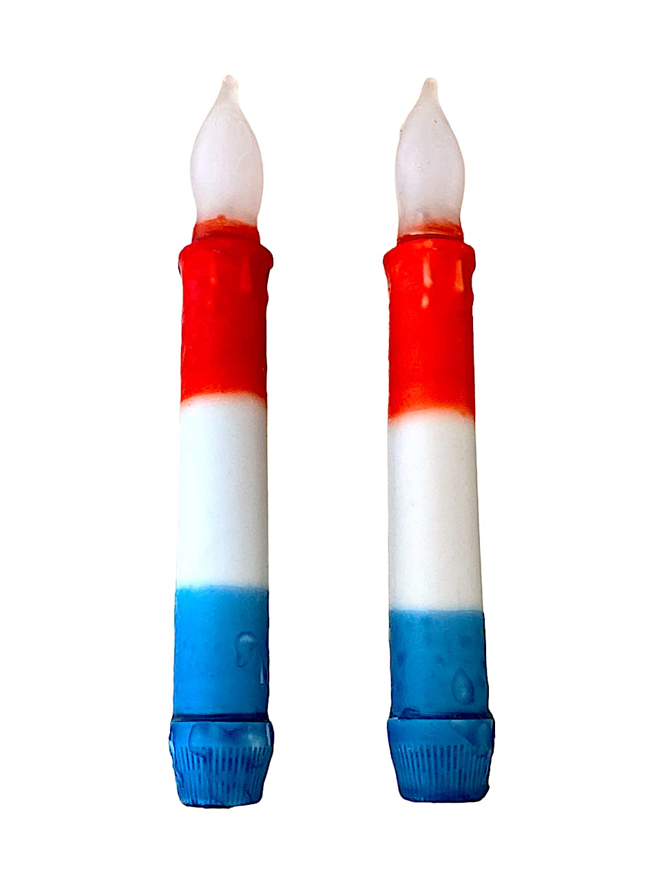 Flickering LED Taper Candles - Battery Operated with 6HR Timer, 6.25