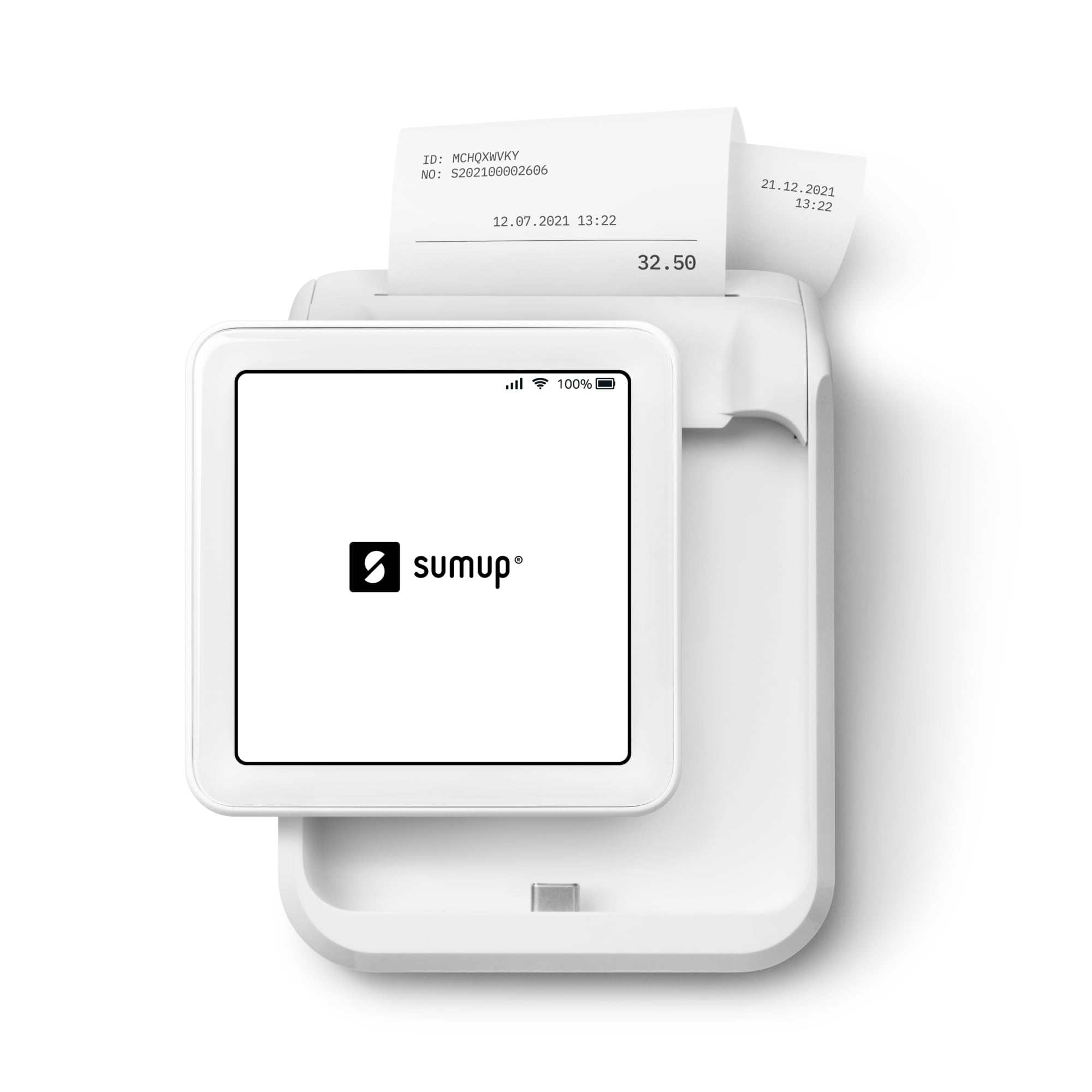SumUp Solo + Printer Bundle - Portable Credit Card Payment Terminal with Full Touch-Screen, Free SIM Card & Mobile Data - Ideal for Retail Stores, Food Trucks & Mobile Businesses